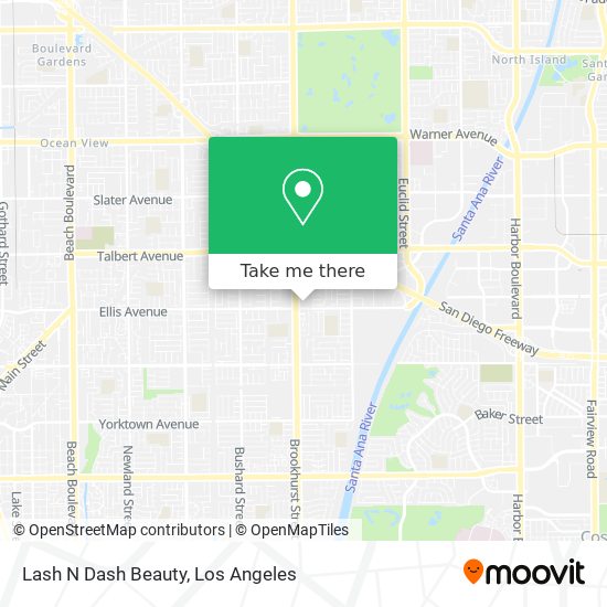 Lash N Dash Beauty map