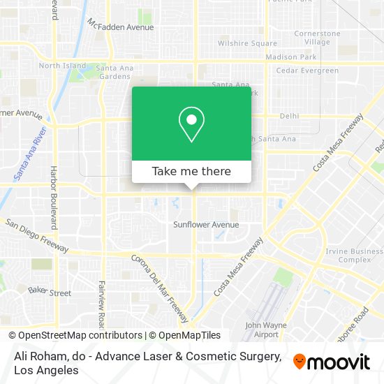 Ali Roham, do - Advance Laser & Cosmetic Surgery map