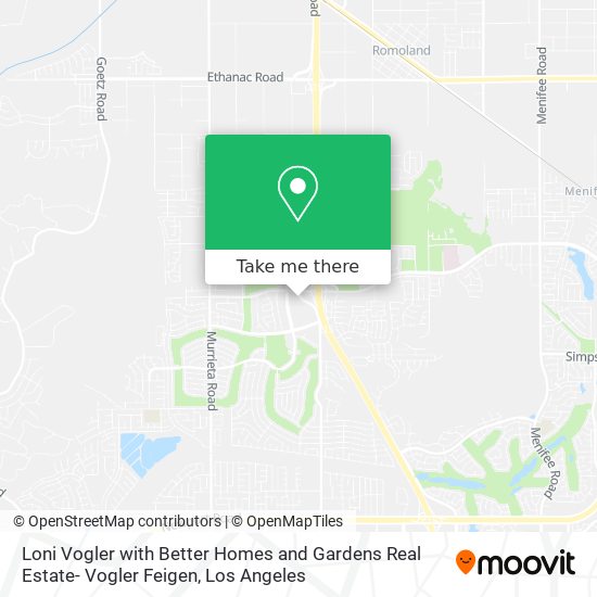 Mapa de Loni Vogler with Better Homes and Gardens Real Estate- Vogler Feigen