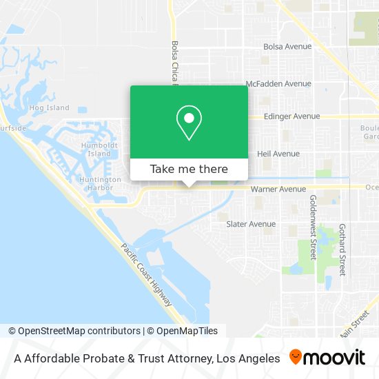 A Affordable Probate & Trust Attorney map