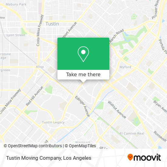 Tustin Moving Company map