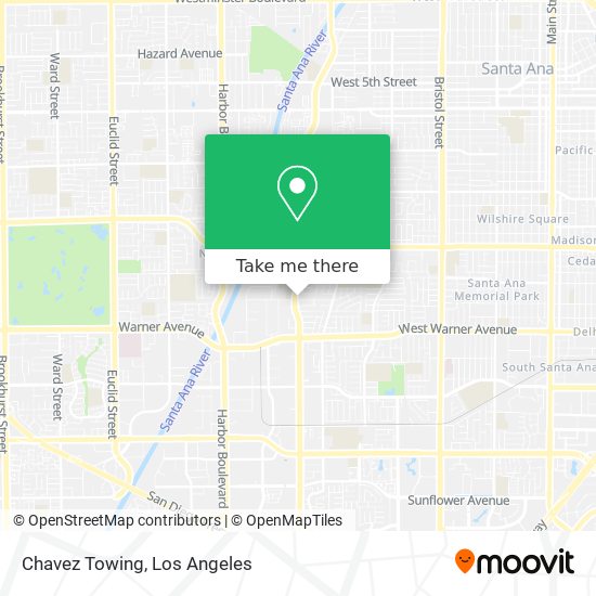 Chavez Towing map