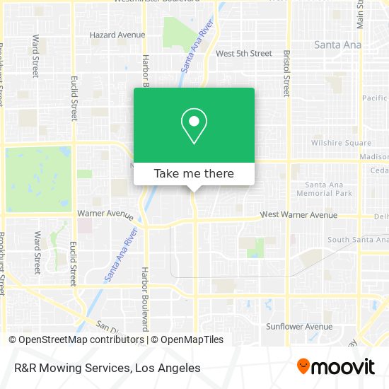 R&R Mowing Services map