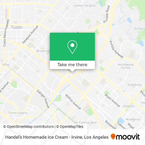 Handel's Homemade Ice Cream - Irvine map