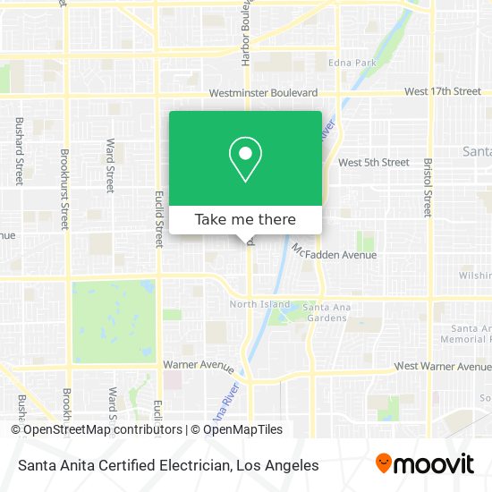 Santa Anita Certified Electrician map