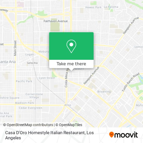 Casa D'Oro Homestyle Italian Restaurant map