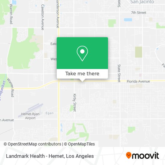 Mapa de Landmark Health - Hemet