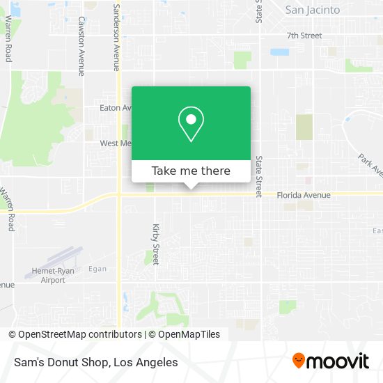 Sam's Donut Shop map