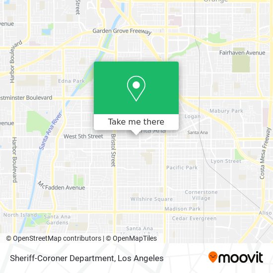 Sheriff-Coroner Department map