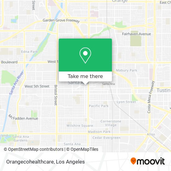 Orangecohealthcare map