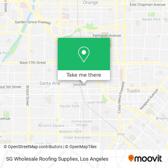 SG Wholesale Roofing Supplies map