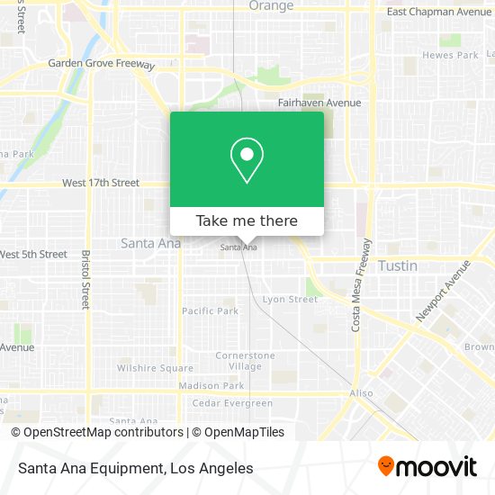 Santa Ana Equipment map