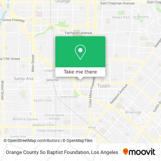 Orange County So Baptist Foundation map