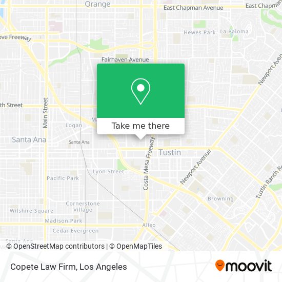 Copete Law Firm map