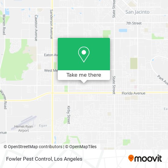 Fowler Pest Control map