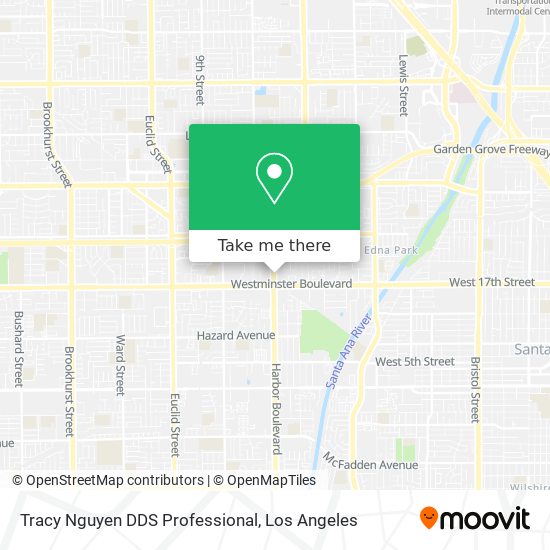 Mapa de Tracy Nguyen DDS Professional