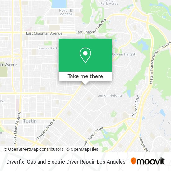 Dryerfix -Gas and Electric Dryer Repair map