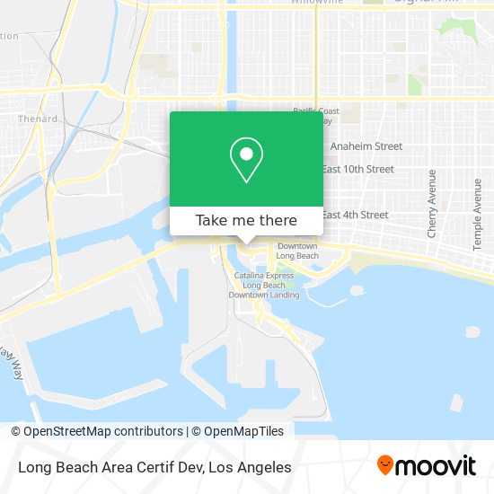 Mapa de Long Beach Area Certif Dev