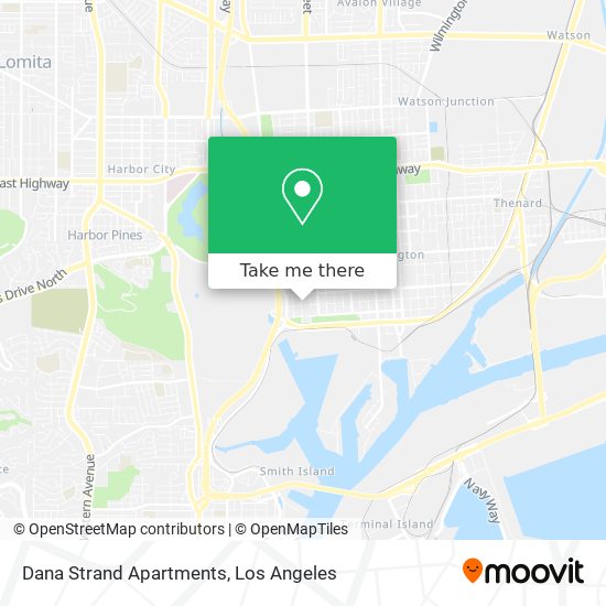 Dana Strand Apartments map