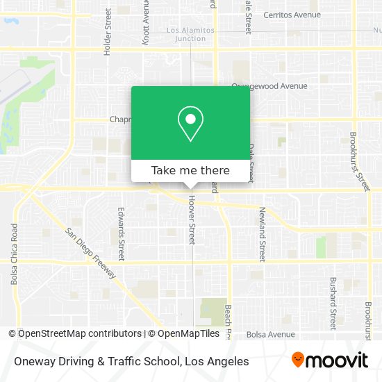 Oneway Driving & Traffic School map