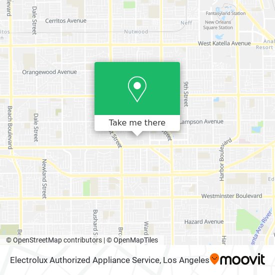 Electrolux Authorized Appliance Service map