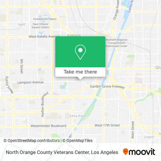 Mapa de North Orange County Veterans Center