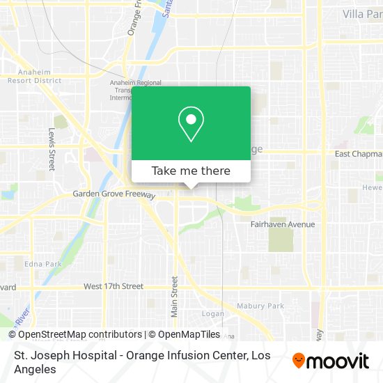 Mapa de St. Joseph Hospital - Orange Infusion Center