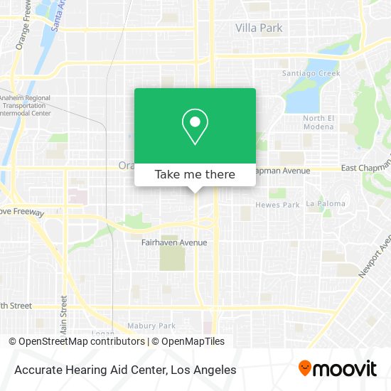 Mapa de Accurate Hearing Aid Center