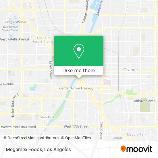 Mapa de Megamex Foods