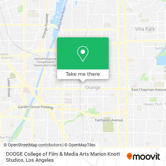 DODGE College of Film & Media Arts Marion Knott Studios map