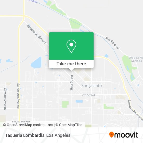 Mapa de Taqueria Lombardia