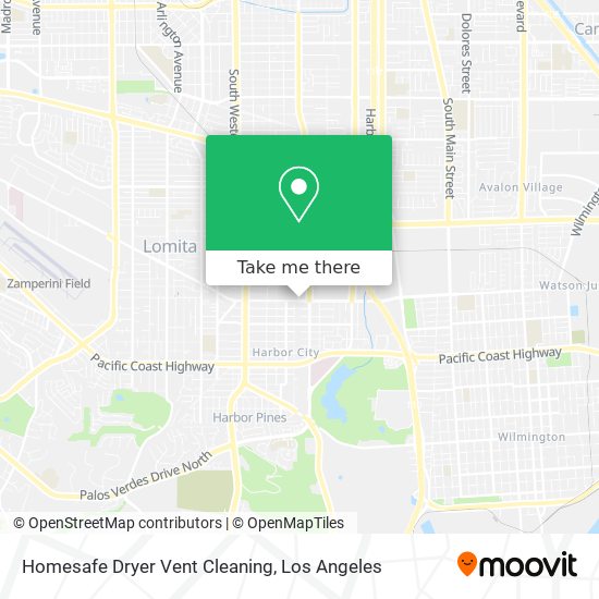 Homesafe Dryer Vent Cleaning map