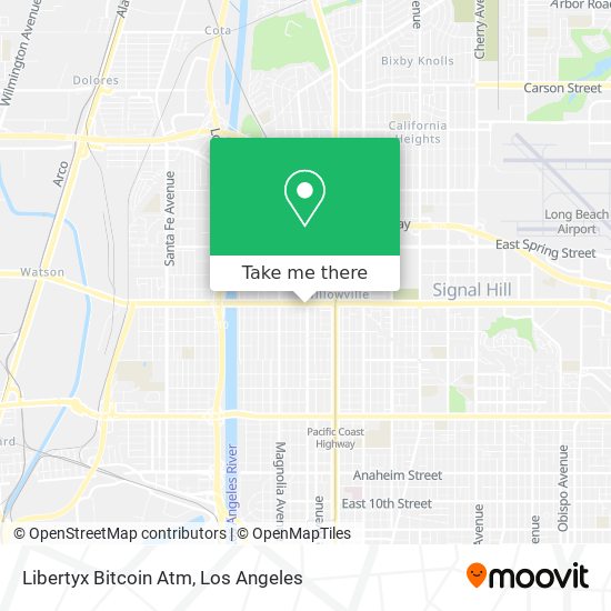 Mapa de Libertyx Bitcoin Atm