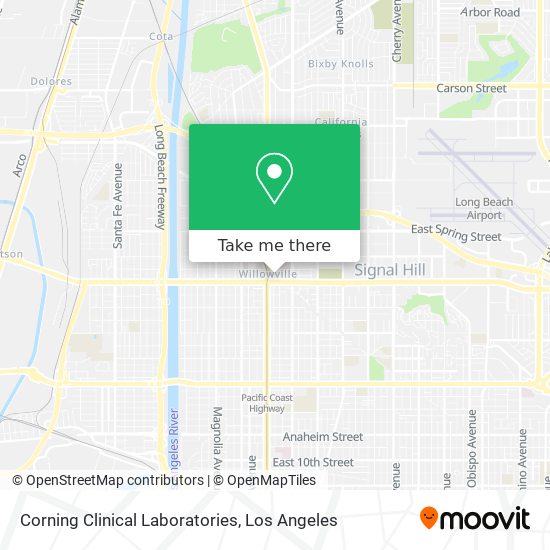 Corning Clinical Laboratories map