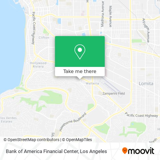 Mapa de Bank of America Financial Center