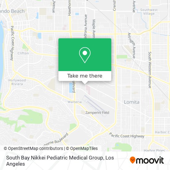 Mapa de South Bay Nikkei Pediatric Medical Group