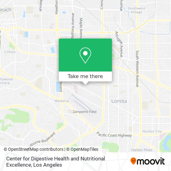 Mapa de Center for Digestive Health and Nutritional Excellence