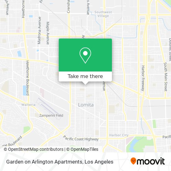 Mapa de Garden on Arlington Apartments