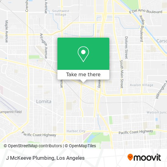 Mapa de J McKeeve Plumbing