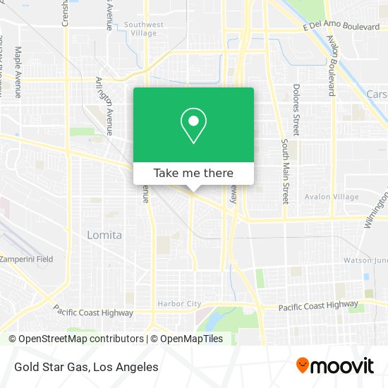 Gold Star Gas map