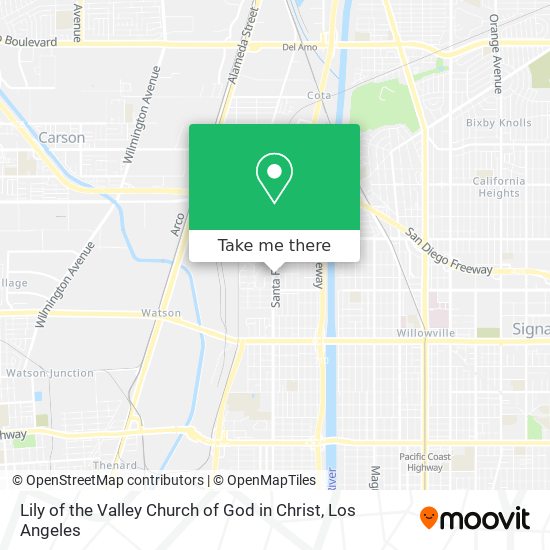 Lily of the Valley Church of God in Christ map