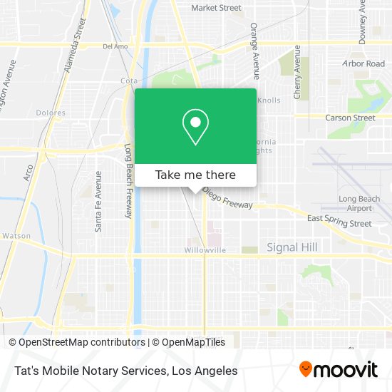 Mapa de Tat's Mobile Notary Services