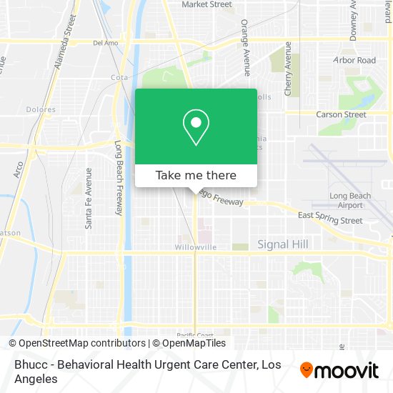 Mapa de Bhucc - Behavioral Health Urgent Care Center