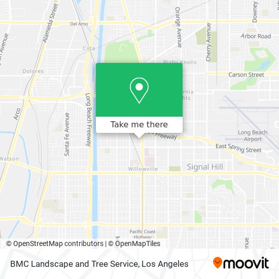 BMC Landscape and Tree Service map