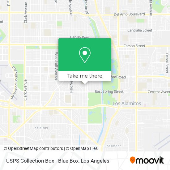 USPS Collection Box - Blue Box map