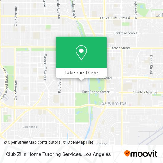 Club Z! in Home Tutoring Services map