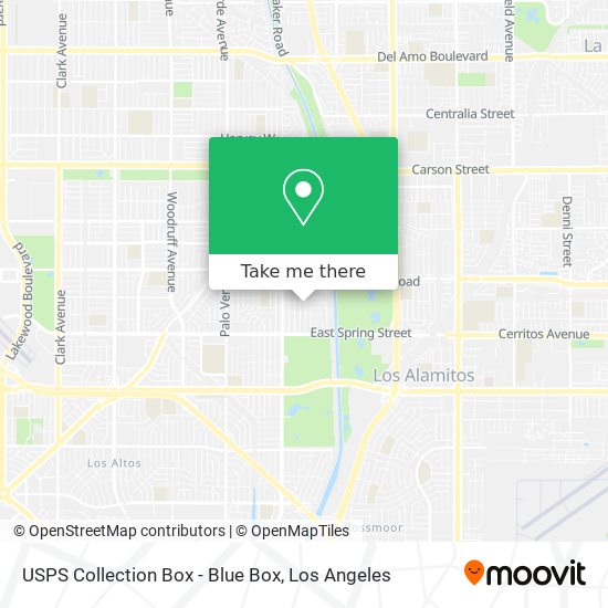 USPS Collection Box - Blue Box map