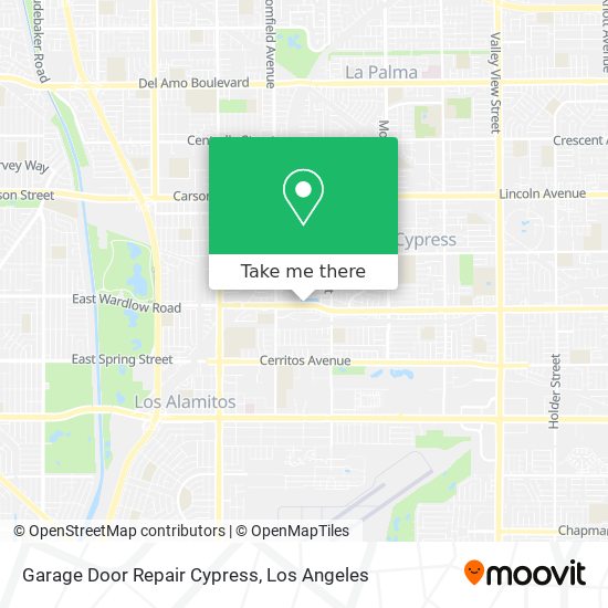 Garage Door Repair Cypress map