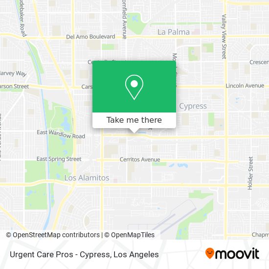 Urgent Care Pros - Cypress map