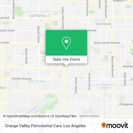 Orange Valley Periodontal Care map